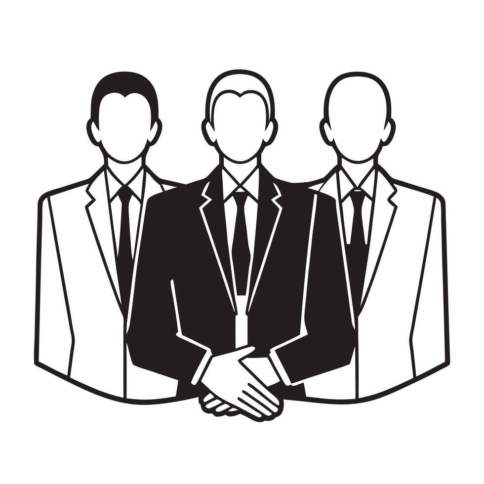 Flat Candid Negotiators Shaking Hands concept as A candid shot capturing negotiators shaking hands after reaching a compromise in ESG discussions The camera focuses on the handsha Square Square vector