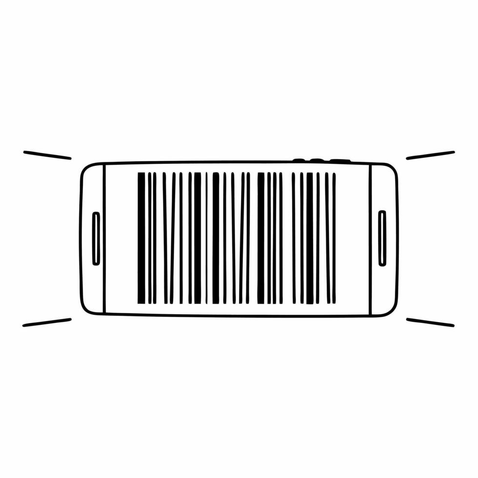 Flat Close up of Barcode with Digital Data concept as A macro shot of a barcode morphing into digital code representing the fusion of physical and digital commerce The camera pans Square Square vector