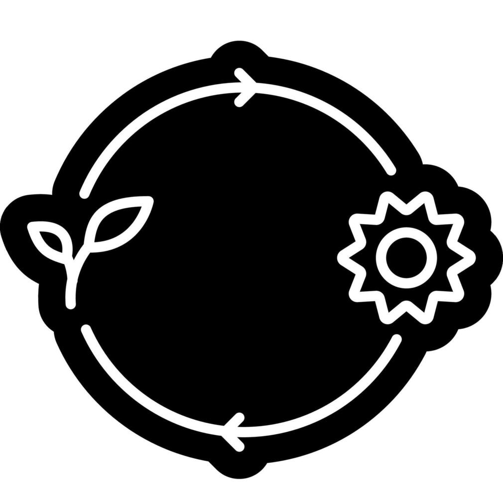 Autotroph plant solid icon vector