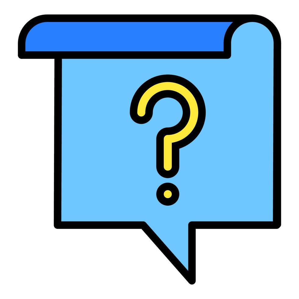 illustration FAQ button icon vector