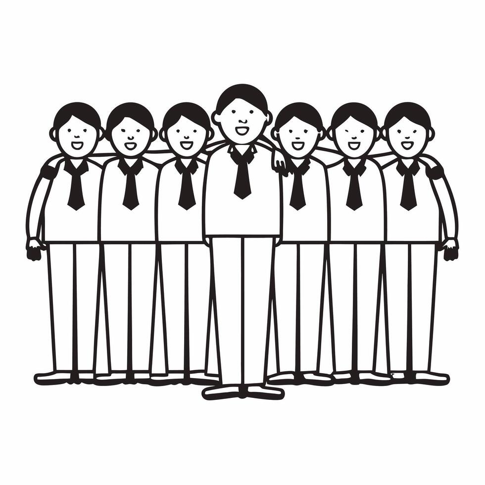 Flat Emotional fundraising goal celebration concept as Wide shot of a campaign teams emotional celebration upon reaching a major fundraising goal Camera zooms in on hugging team m Square Square vector