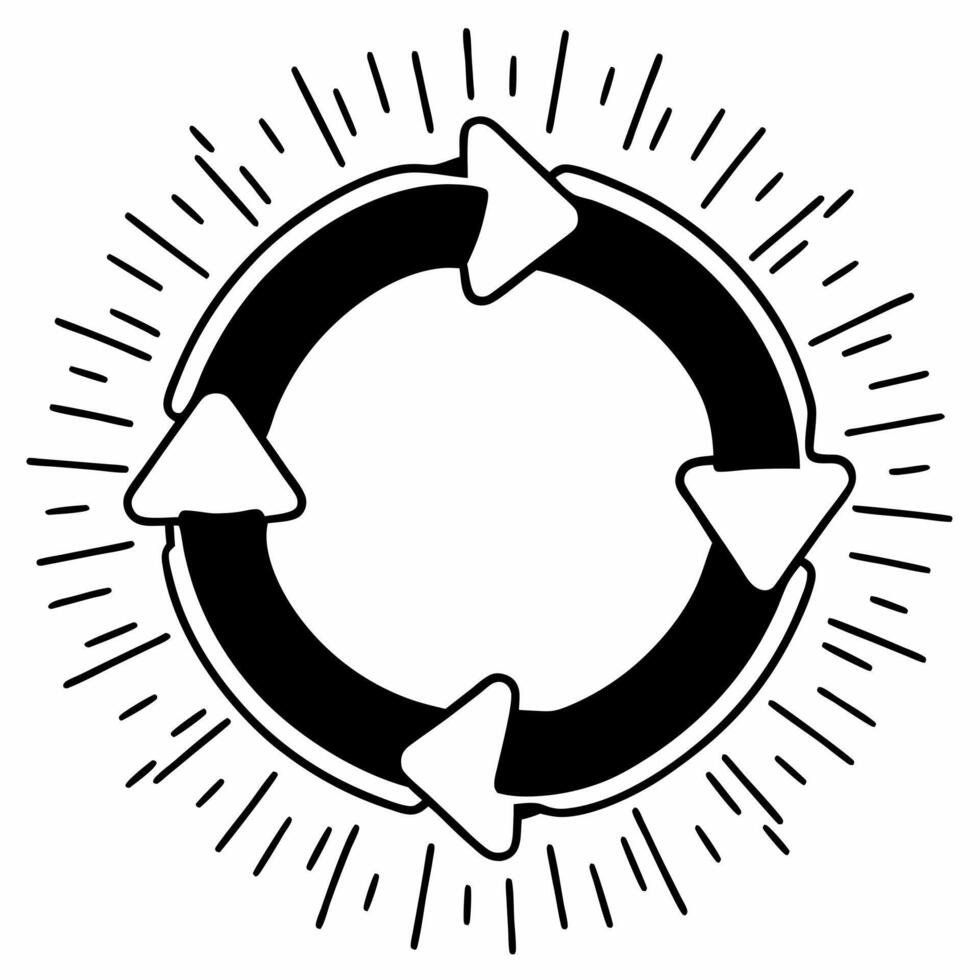 Flat Floating circular economy diagram with community integration concept as Close up of an abstract glowing circular economy diagram Camera follows the flow emphasizing community Square Square vector