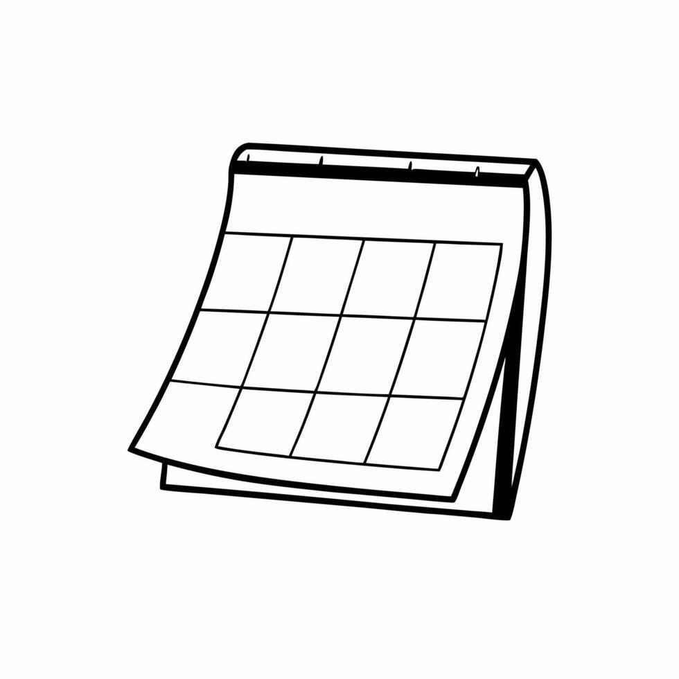 Flat Floating election day calendar concept as Medium shot of a calendar page for election day gently floating and rotating Camera circles the page against a white backdrop highli Square Square vector