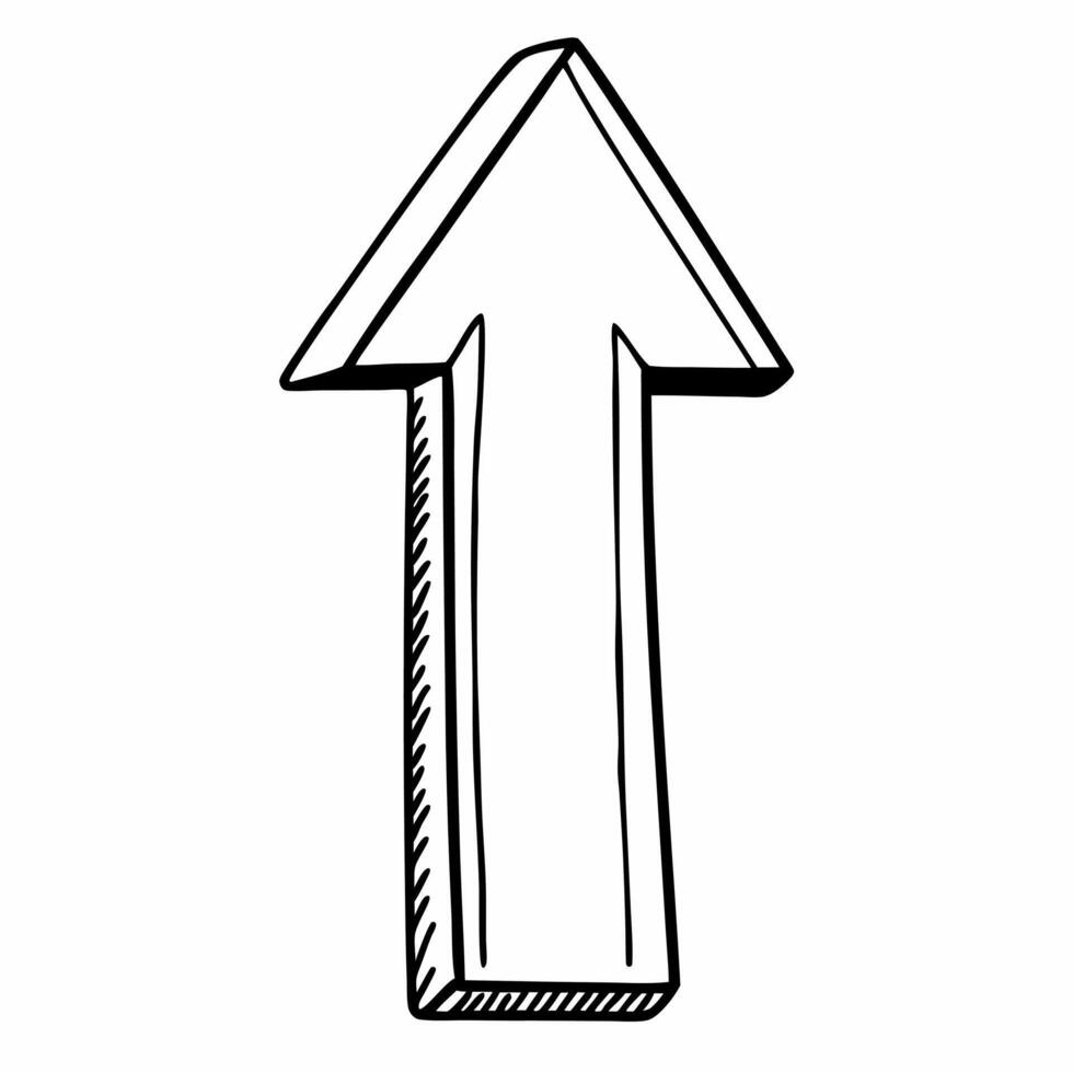 Flat Glossy Arrow Pointing Upward concept as A glossy arrow pointing upward is set against a plain white background leaving significant copy space below The camera captures a stra Square Square vector