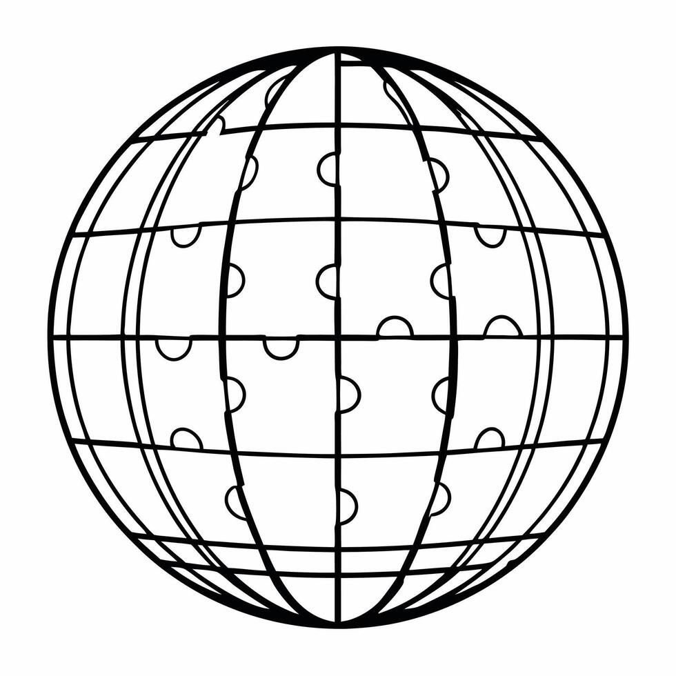 Flat Glossy puzzle globe with ESG piece missing concept as Close up of a glossy puzzle globe with one piece missing shaped like the ESG logo Camera pulls back to show diverse hand Square Square vector