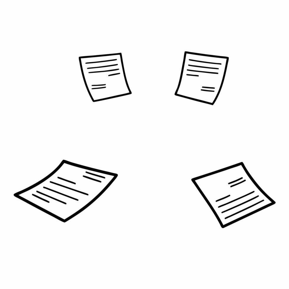 Flat Gravity defying ballot papers concept as Wide shot of multiple ballot papers floating and gently tumbling in zero gravity Camera moves through the cloud of ballots against a Square Square vector