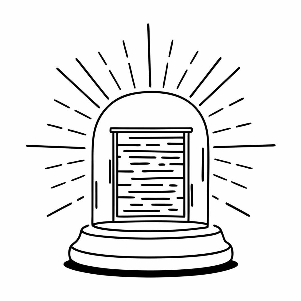 Flat Holographic ballot box with predictive aura concept as Close up of a glowing holographic ballot box surrounded by a shimmering aura representing poll predictions Camera slowl Square Square vector