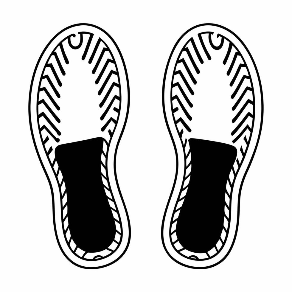 Flat Holographic carbon footprint shrinking concept as Tracking shot of a holographic human footprint made of swirling carbon particles The footprint gradually shrinks as sustaina Square Square vector