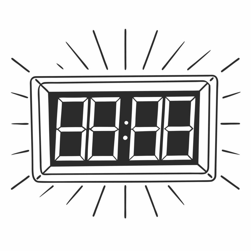 Flat Holographic election countdown timer concept as Medium shot of a large holographic countdown timer displaying the time left until election day The timer pulsates with energy Square Square vector