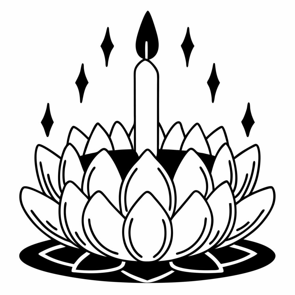 Flat Holographic Loy Krathong with Glowing Lanterns concept as Capture a glowing holographic Loy Krathong floating on water surrounded by shimmering lanterns The camera slowly pan Square Set 8 Square vector