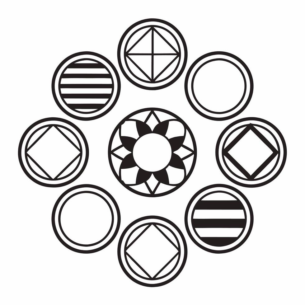 Flat Holographic political party logos concept as Medium shot of multiple holographic political party logos floating and rotating in space Each logo glows with its partys colors Square Square vector