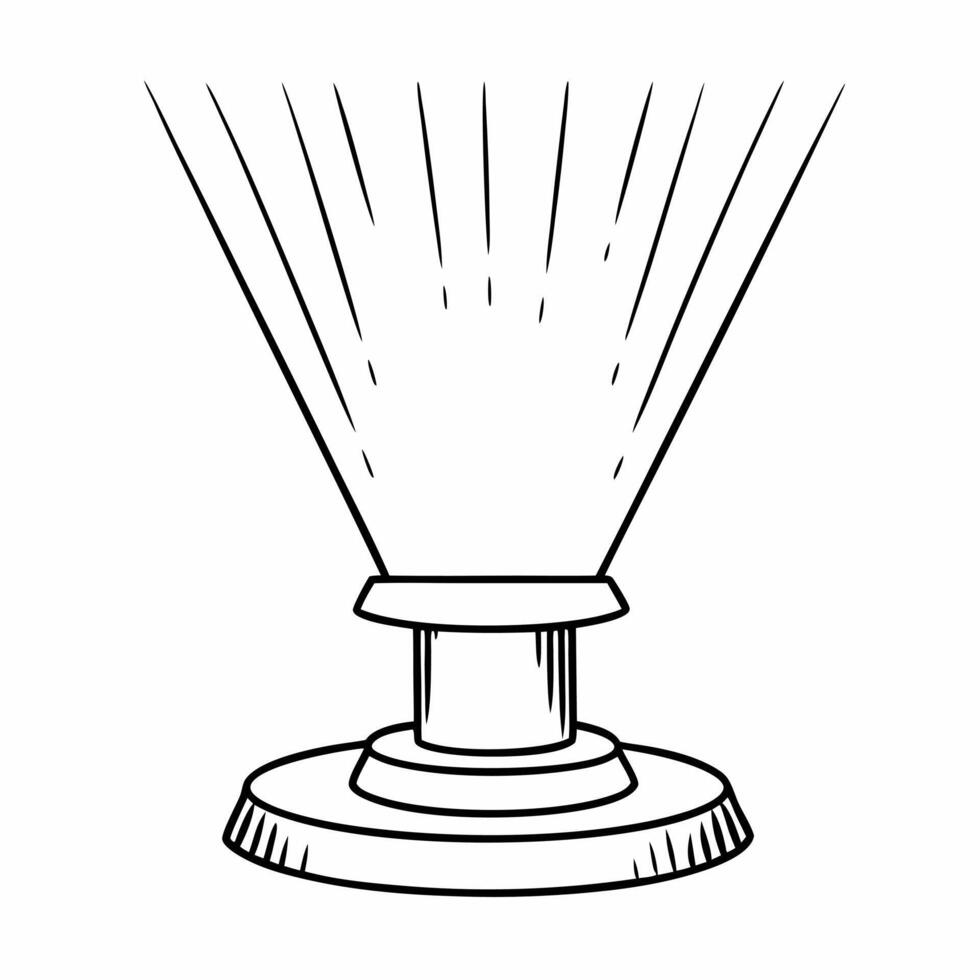 Flat Holographic portable charger with floating energy beams concept as Pedestal shot moving upwards revealing a holographic portable charger on a white surface Holographic energy Square Square vector
