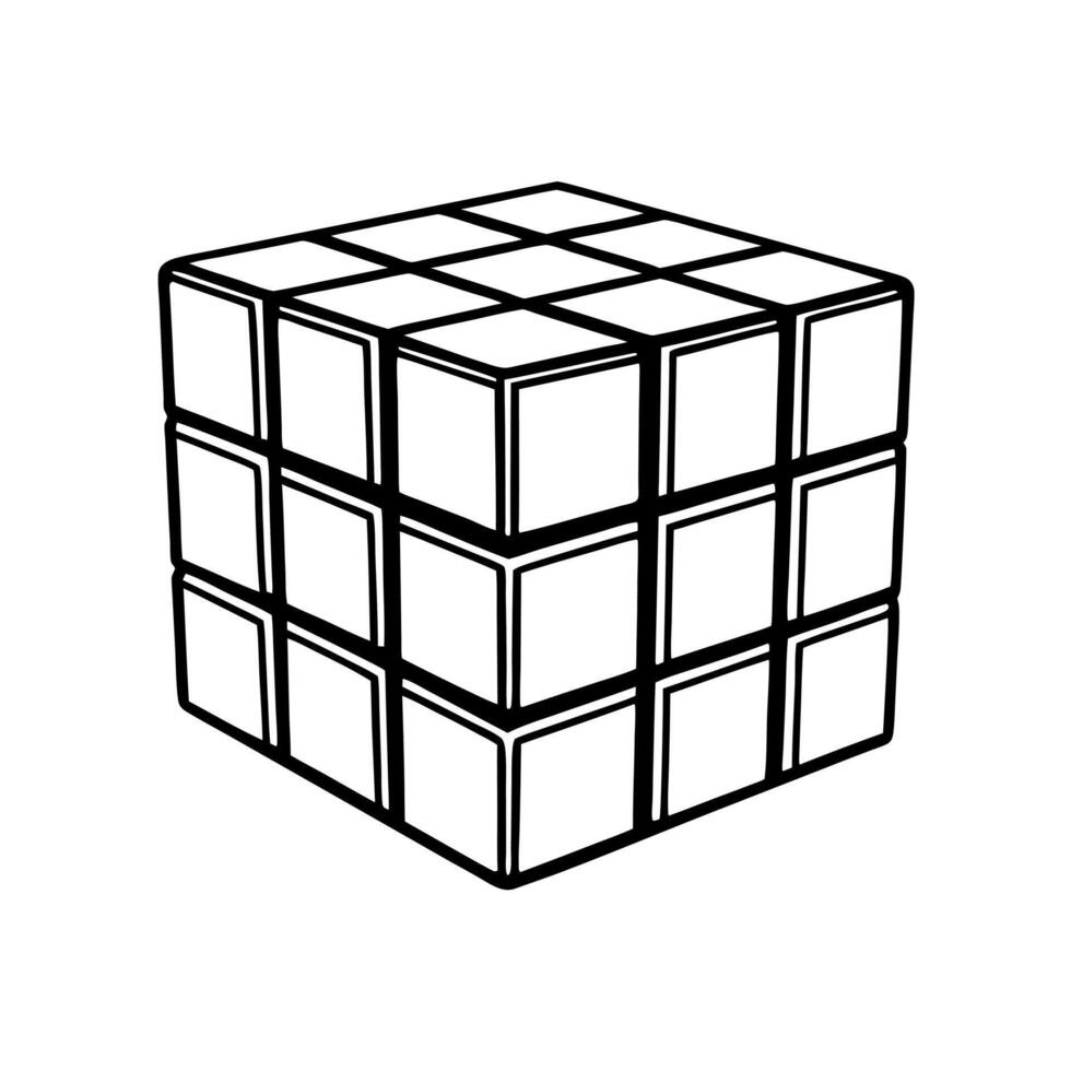 Flat Integrity Rubiks cube concept as Illustration of a Rubiks cube with each face representing different aspects of election integrity Camera slowly rotates the cube revealing va Square Square vector