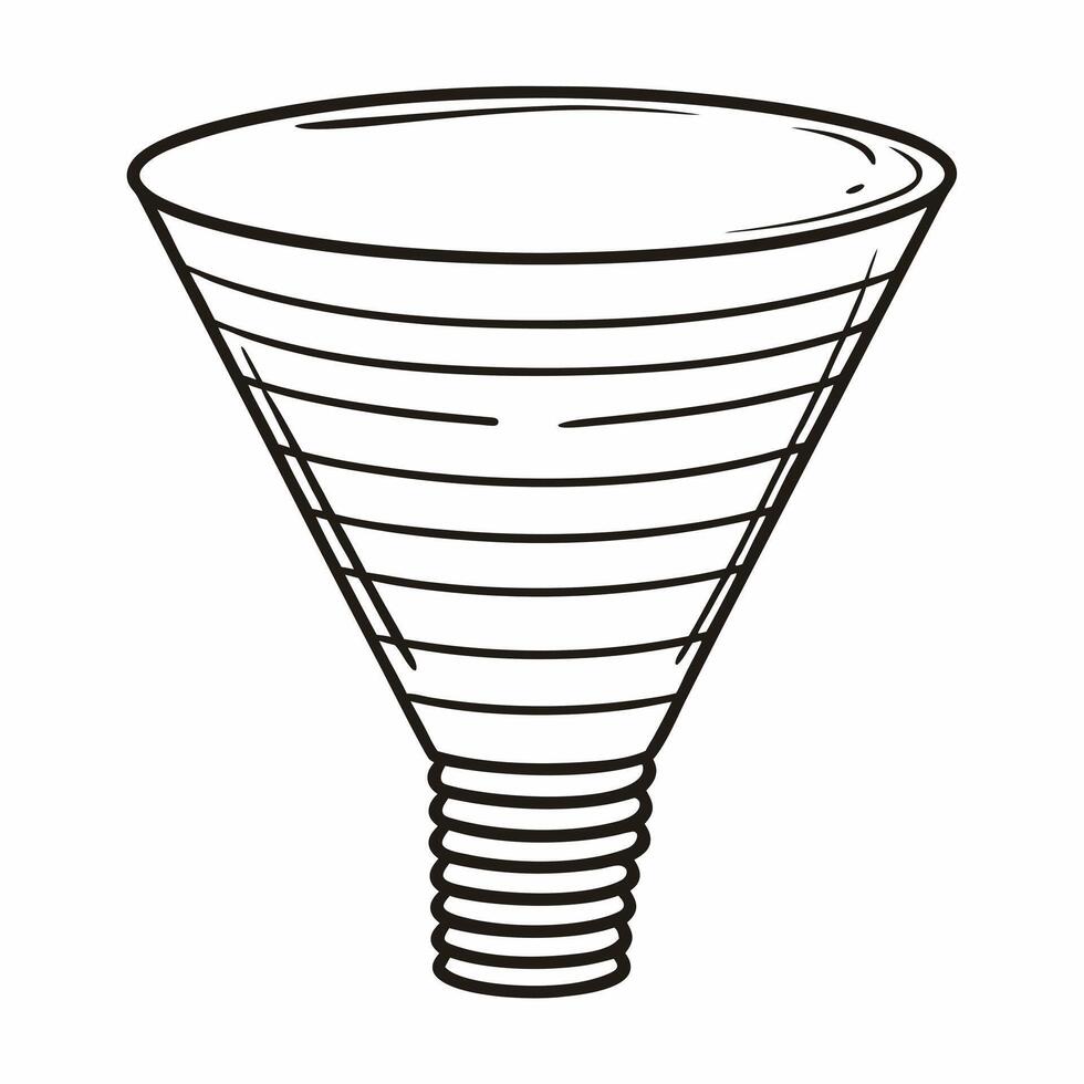 Flat Levitating green innovation funnel concept as Tracking shot of a floating funnel representing the green innovation process Camera follows the transformation of ideas into sus Square Square vector