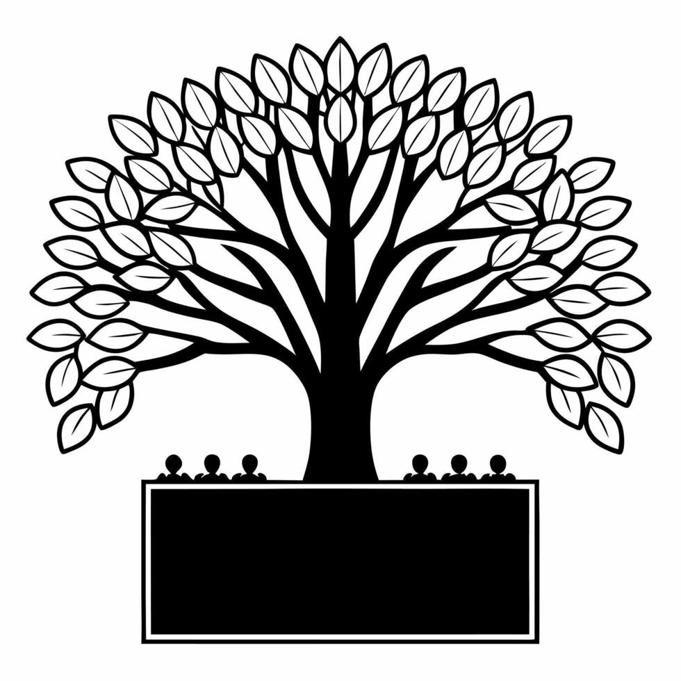 Flat Levitating negotiation table with growing tree concept as Tracking shot of a floating negotiation table with a tree growing from its center Camera moves around the table reve Square Square vector