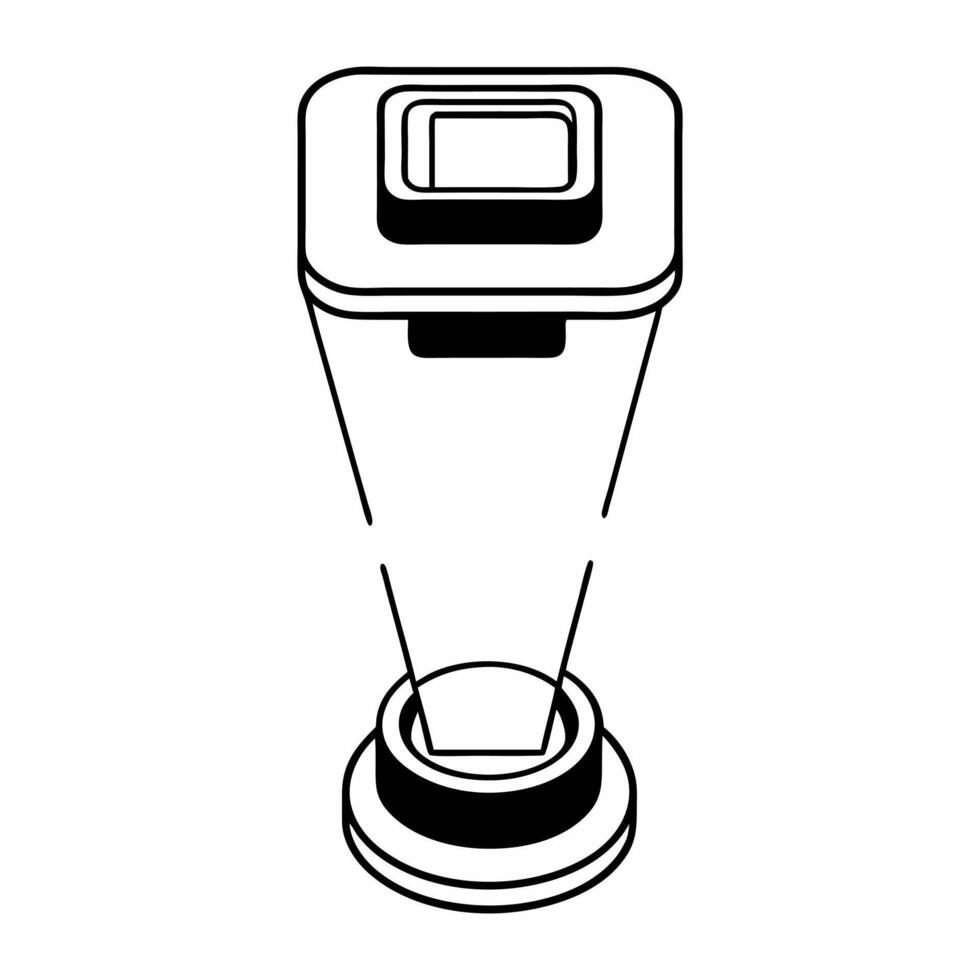 Flat Macro Shot of Smartwatch Display concept as A close up of a smartwatch display showing a holographic notification for a special offer The camera captures the sleek design and Square Square vector