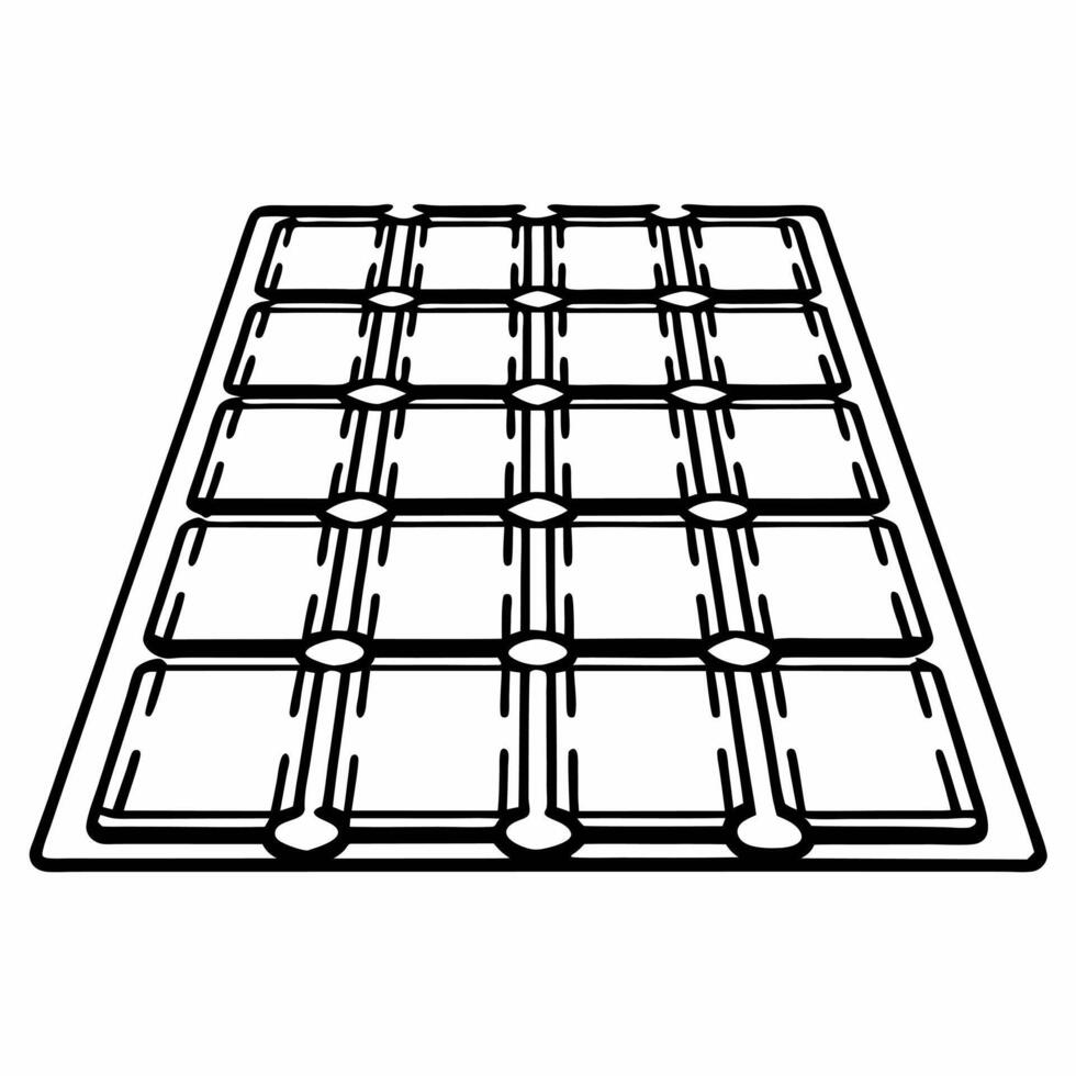 Flat Nanotech enhanced community energy harvesting concept as Extreme close up of nanostructures on a solar cell surface integrated into community infrastructure Camera pans acros Square Square vector