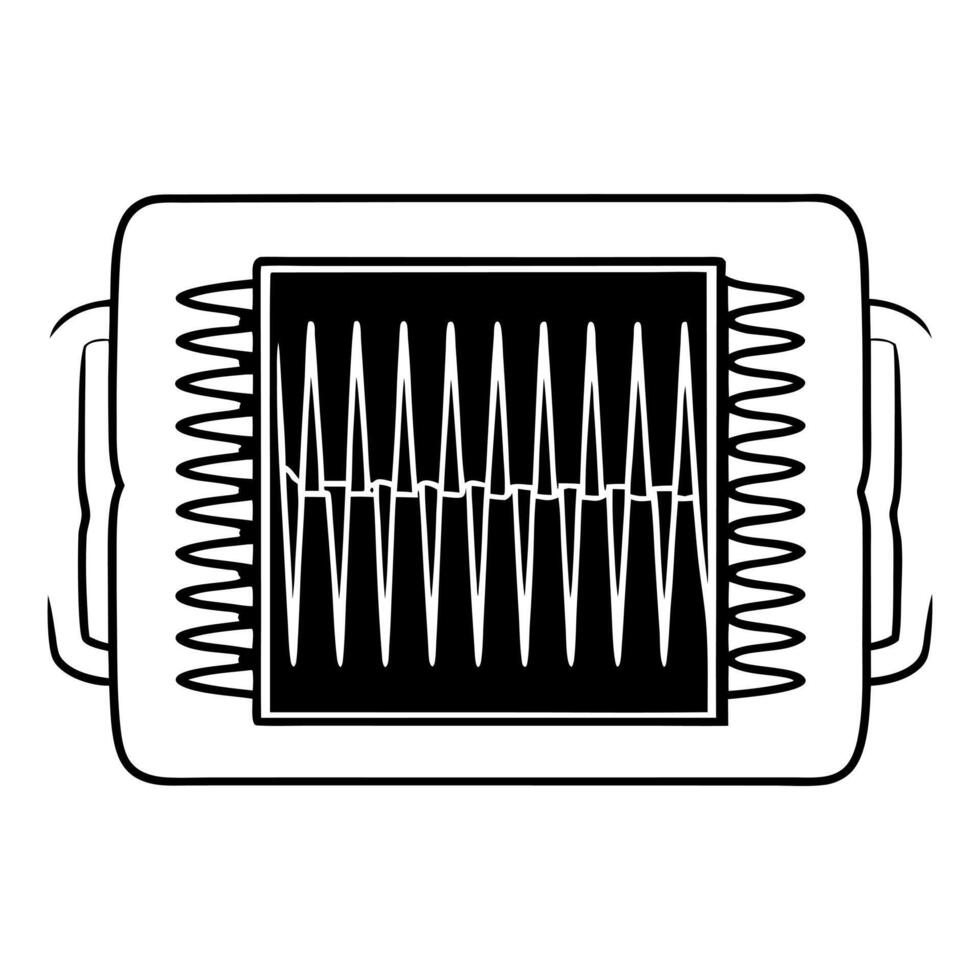 Flat Neuro linguistic policy translator concept as Macro view of a device translating complex policies into easily understandable language Camera follows the translation process f Square Set 2 Square vector