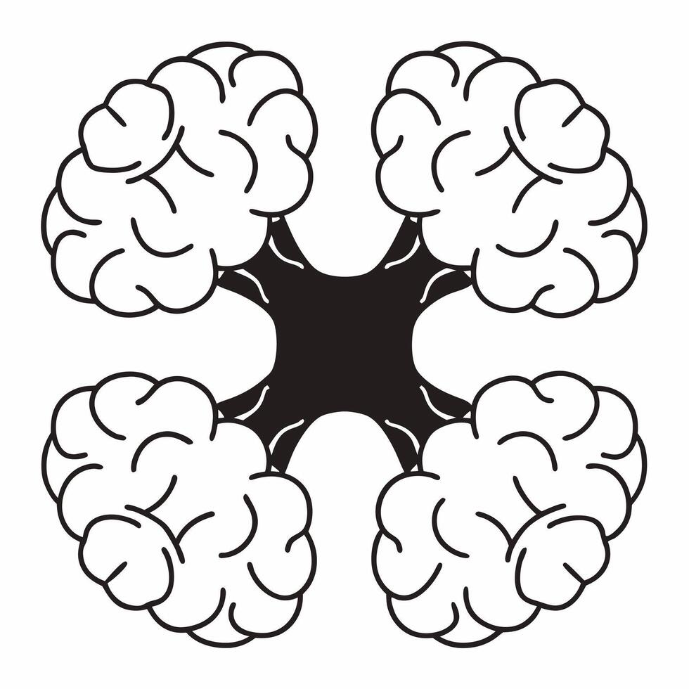 Flat Neuro enhanced ESG community innovation brainstorming concept as Extreme close up of synapses firing in brain tissue during an ESG community innovation session Camera pans ac Square Square vector