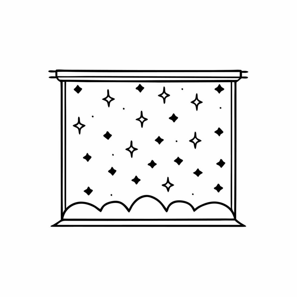 Flat Prediction nebula with integrity constellations concept as Medium shot of a colorful prediction nebula with constellations representing integrity measures Camera slowly moves Square Square vector