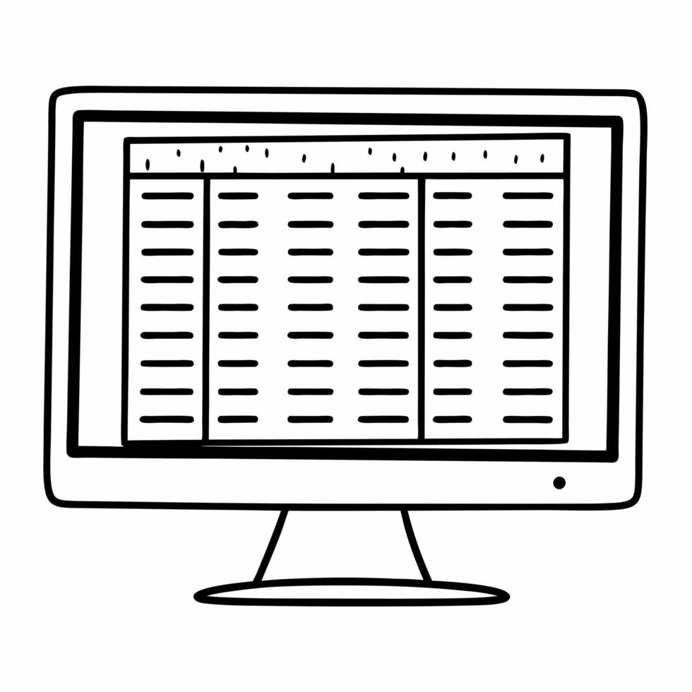 Flat Predictive algorithm in action concept as Close up of a computer screen showing a predictive algorithm processing real time election data Camera slowly pans across the screen Square Square vector