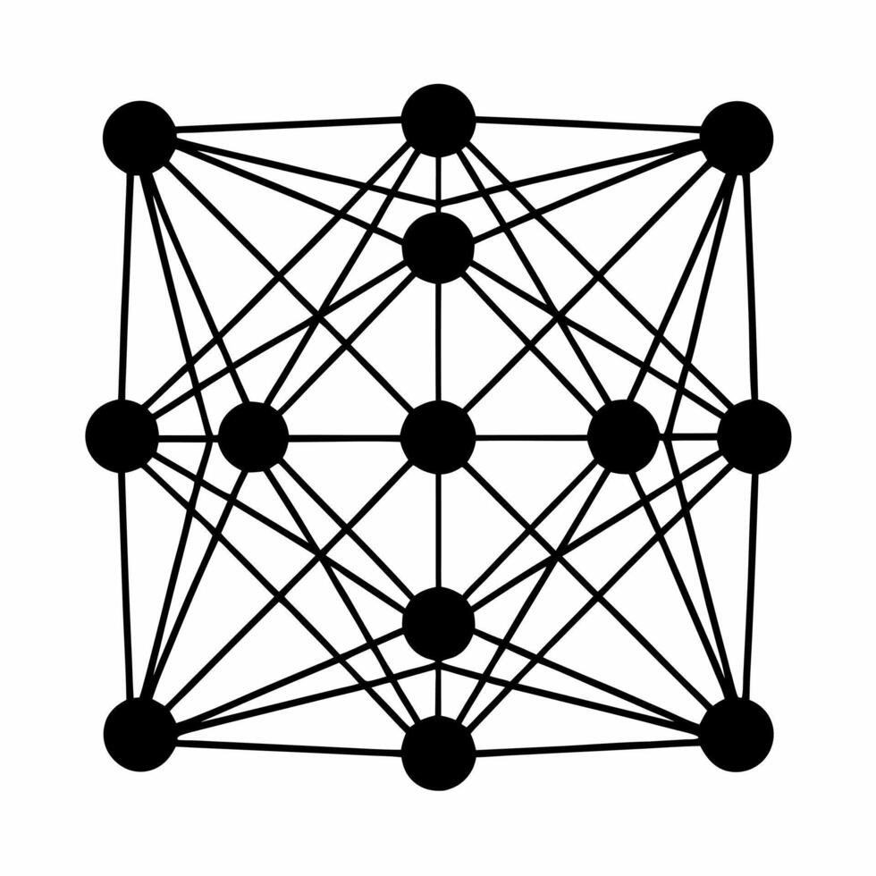 Flat Quantum entangled global supply chain concept as Macro view of quantum entangled particles representing supply chain nodes Camera moves between nodes showing instantaneous up Square Square vector
