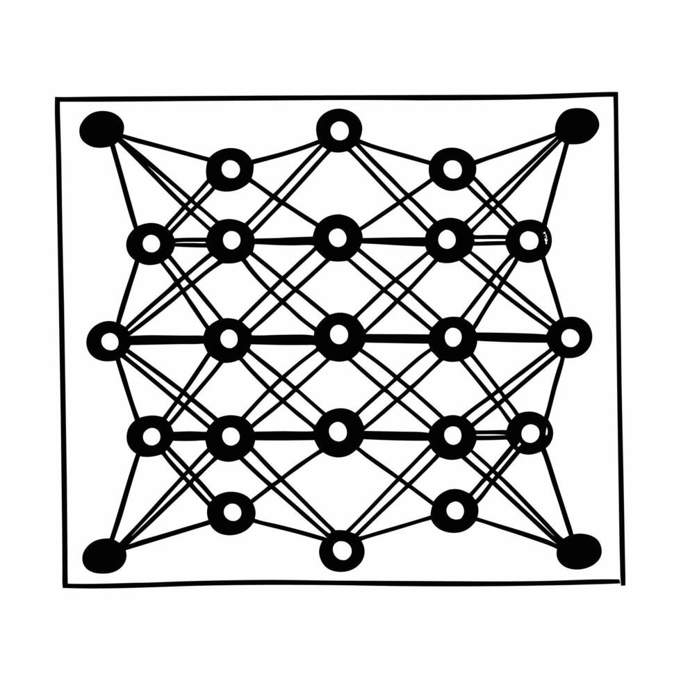 Flat Quantum entangled community supply chain concept as Macro view of quantum entangled particles representing community supply chain nodes Camera moves between nodes showing ins Square Square vector
