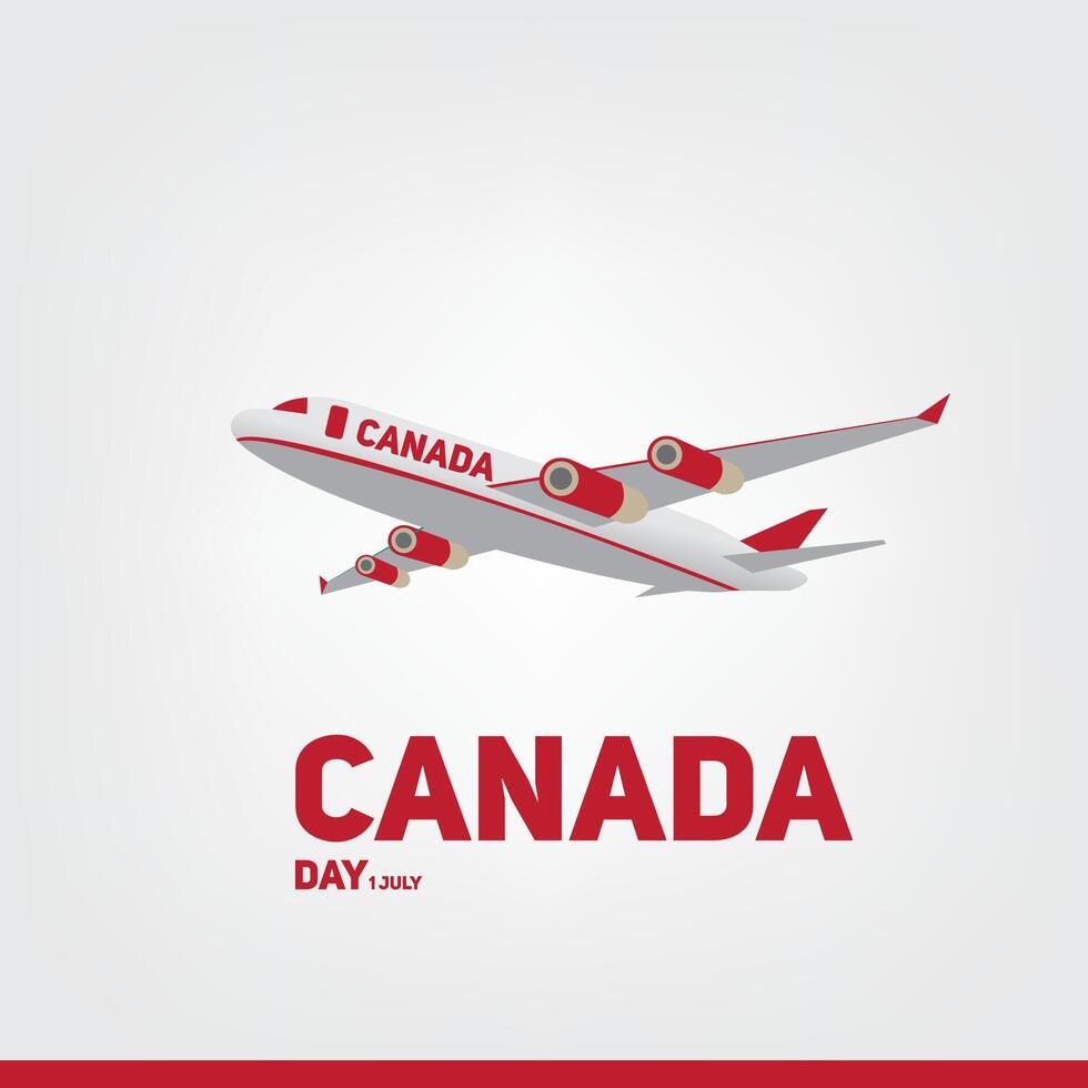 Canada day, 1 July, happy Canada day. Design simple and alegant vector