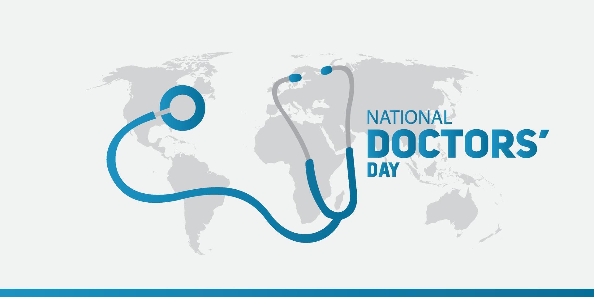 Happy world doctor's day. good for greetings vector
