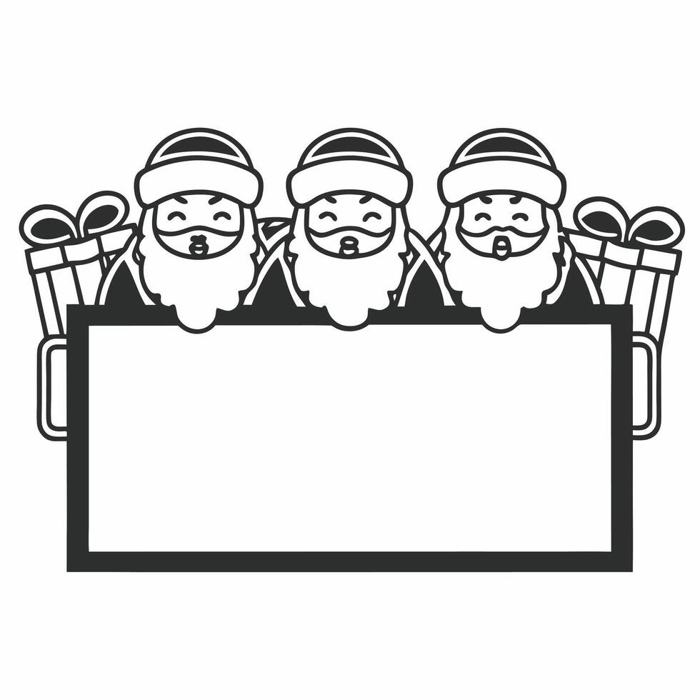 Flat Santas Floating Christmas Ornament concept as Create a illustration of a Christmas ornament floating in mid air against a white background showcasing its defiance of gr Square Set 2 Square vector