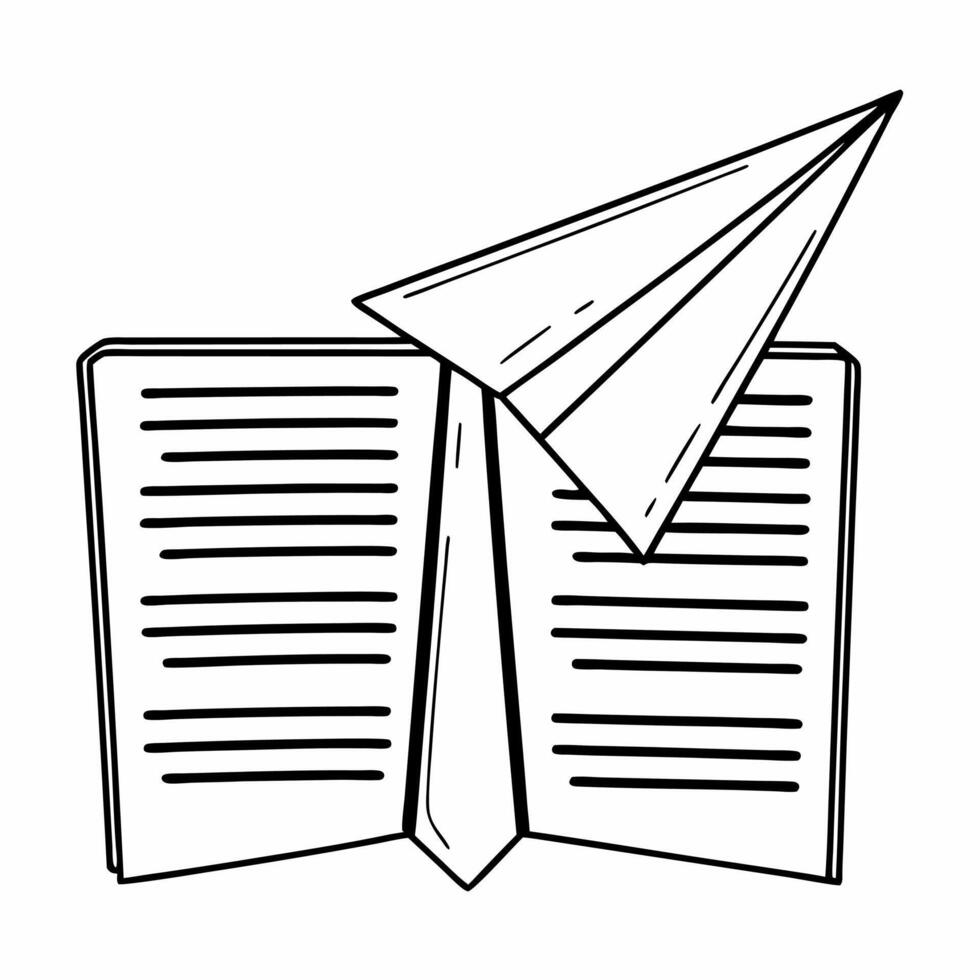 Flat Soaring policy document concept as Wide shot of a policy document folded into a paper airplane soaring upwards Camera follows its ascent capturing the documents details as it Square Square vector