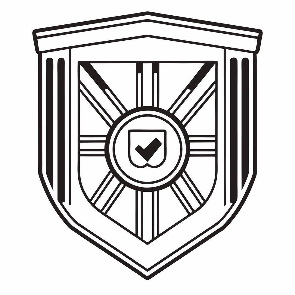 Flat Soaring election security shield concept as Wide shot of a shield emblazoned with election security symbols flying upwards Camera follows its ascent against a white backdrop Square Square vector