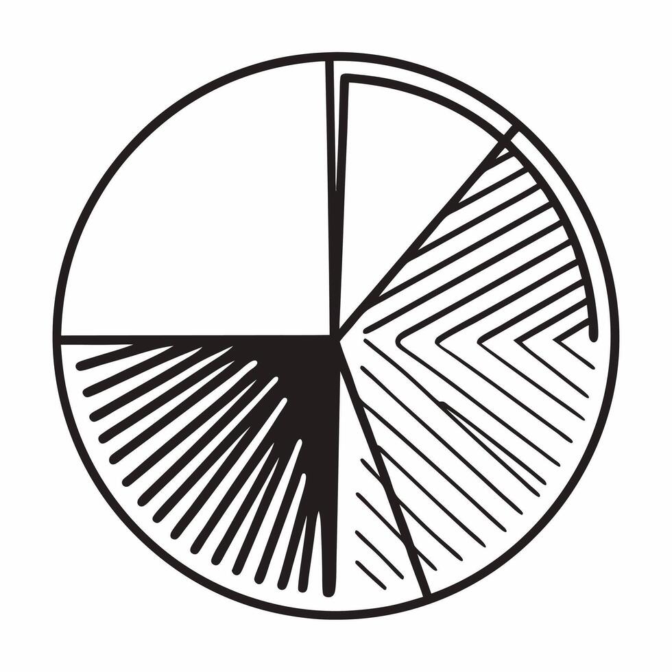 Flat Soaring election results chart concept as Wide shot of a pie chart representing election results flying upwards with trailing data streams Camera tracks its ascent against a Square Square vector