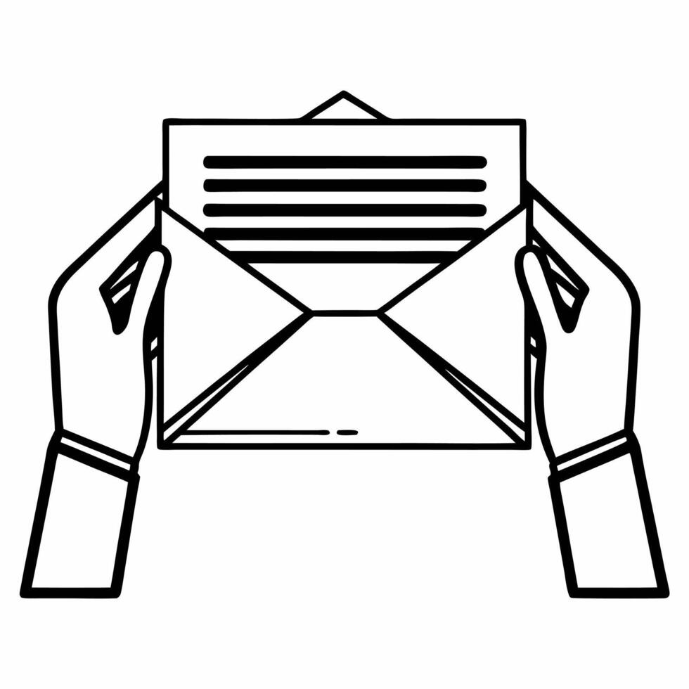 Flat Soft focus absentee ballot mailing concept as Medium shot of hands inserting an absentee ballot into an envelope with soft focus and warm lighting emphasizing the importance o Square Square vector