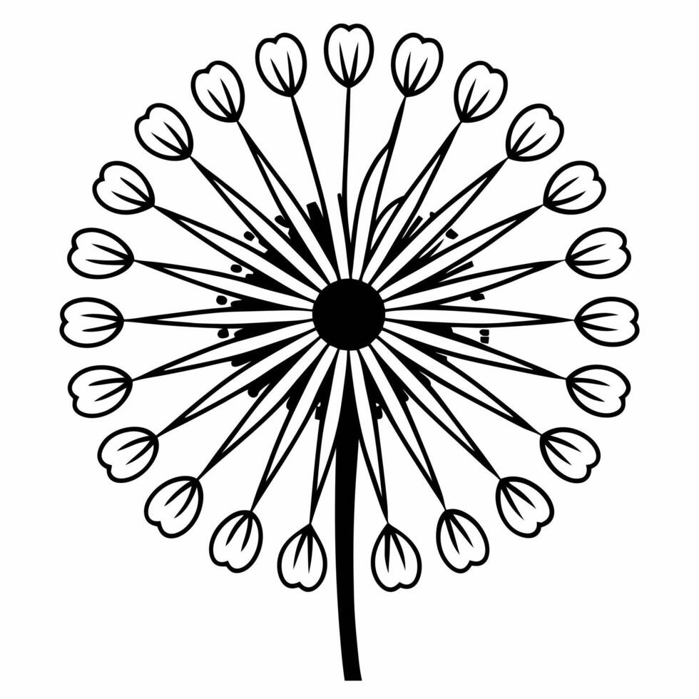 Flat Soft focus white dandelion seeds concept as Close up of white dandelion seeds ready to float away edges softly blurred Camera follows a few seeds as they drift Symbolizes le Square Square vector