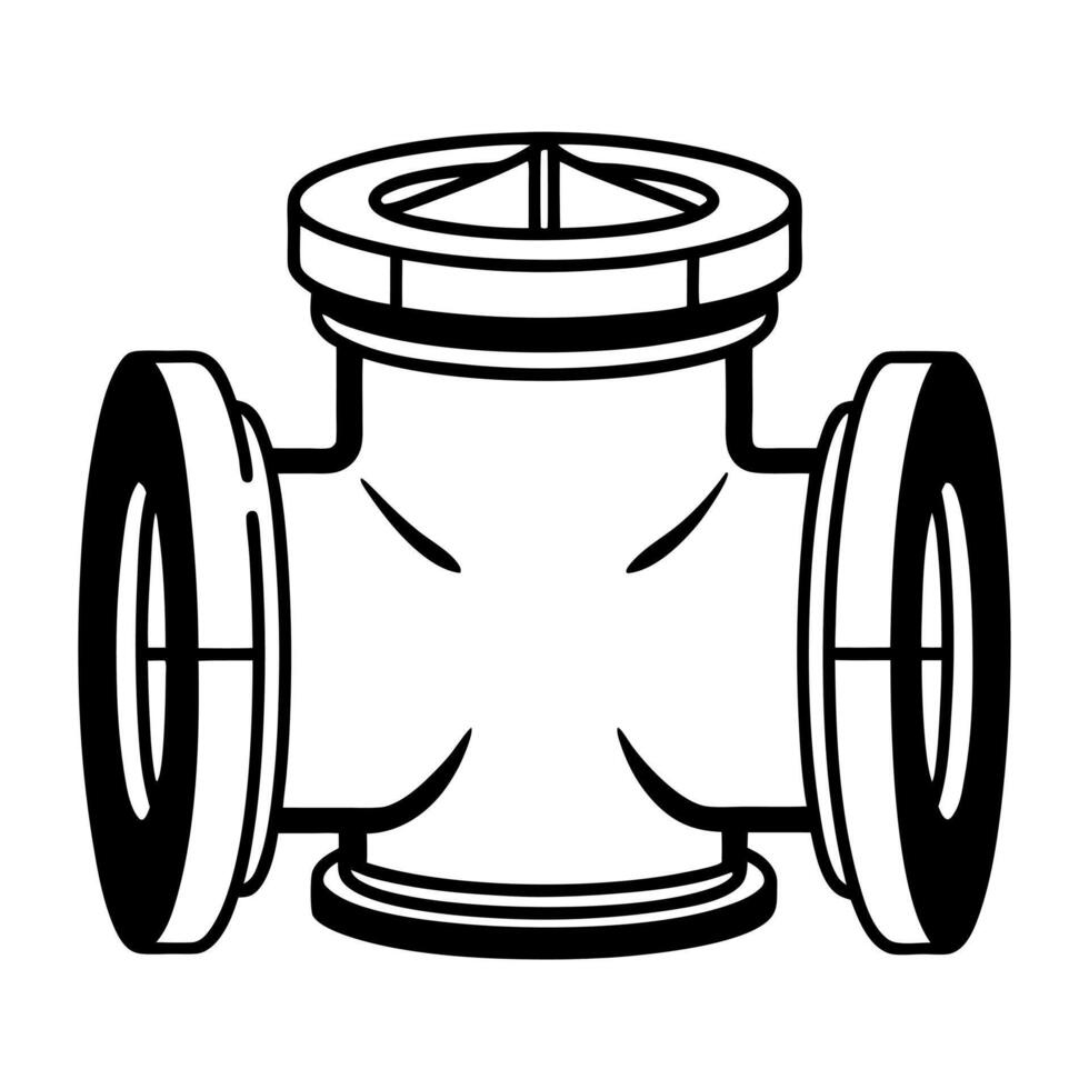 Flat Stress relief pressure valve concept as Illustration of a white pressure valve releasing stress in the form of steam Camera follows the steam as it dissipates revealing a cal Square Square vector