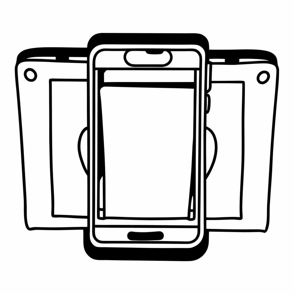 Flat Unexpected windfall celebration concept as Dolly shot moving towards a person checking their phone their expression changing from neutral to shock and then elation The camera Square Square vector