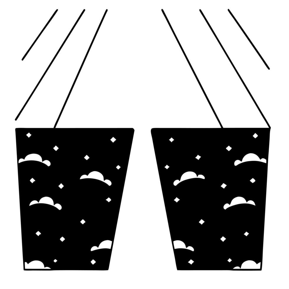 Flat Vote count constellations in policy sky concept as Medium shot of constellations formed by glowing vote tallies in a soft focus policy keyword sky Camera slowly pans across t Square Square vector