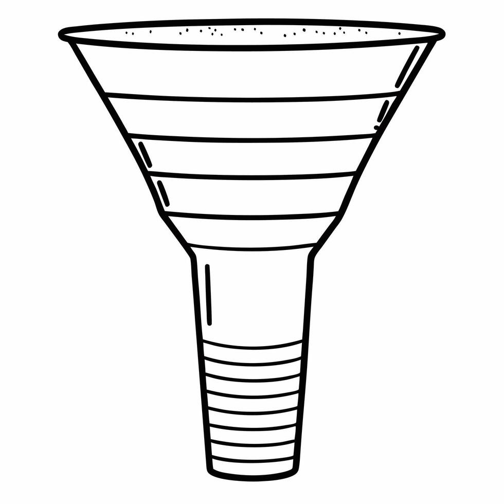 Flat Voter engagement funnel concept as of a funnel showing the journey from eligible voters to actual voters Camera slowly zooms in on each stage of the funnel Isolated o Square Square vector