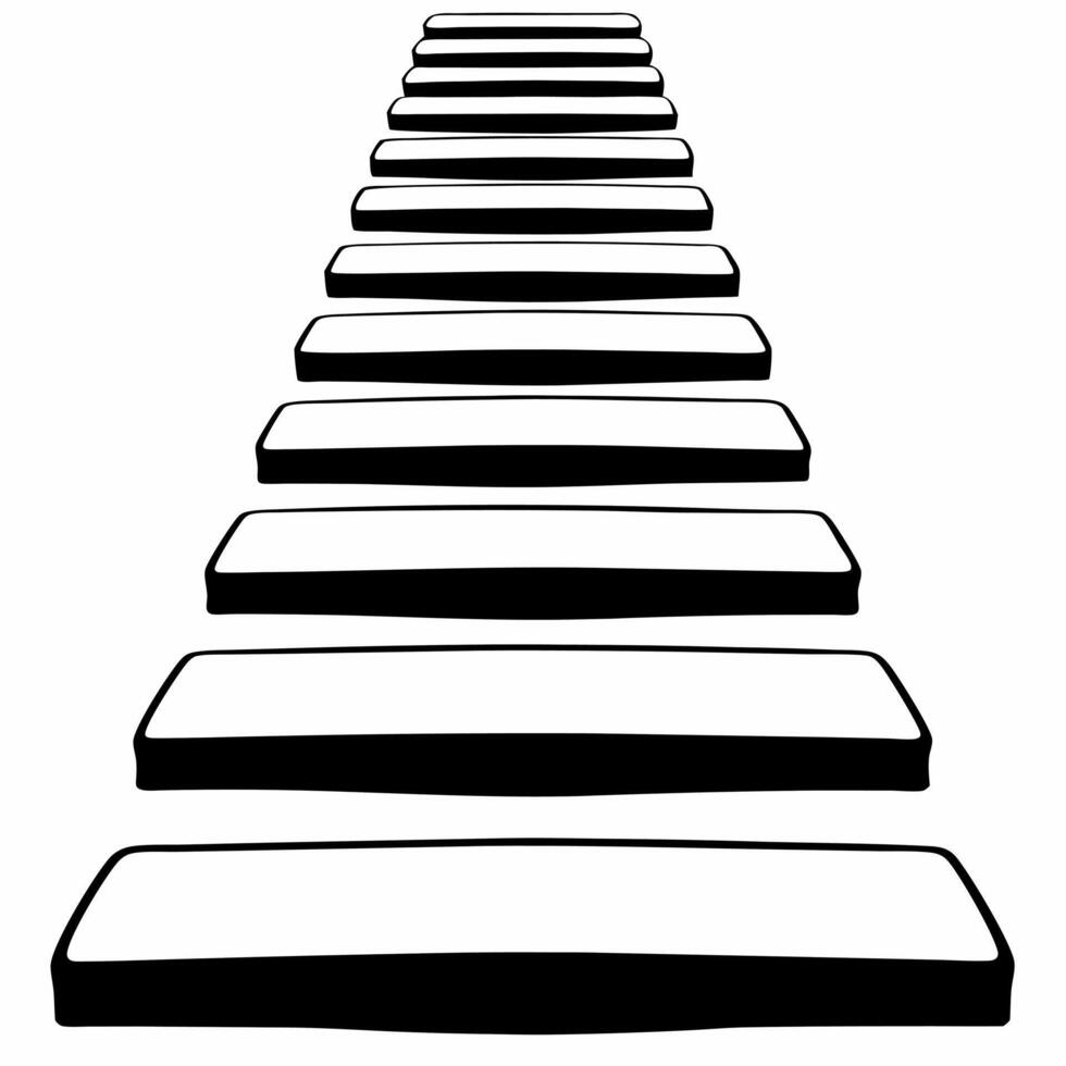 Flat White stepping stone tiles concept as Minimal design of white stepping stones forming a seamless pattern Camera slowly moves along the path created by the stones Symbolizes Square Square vector