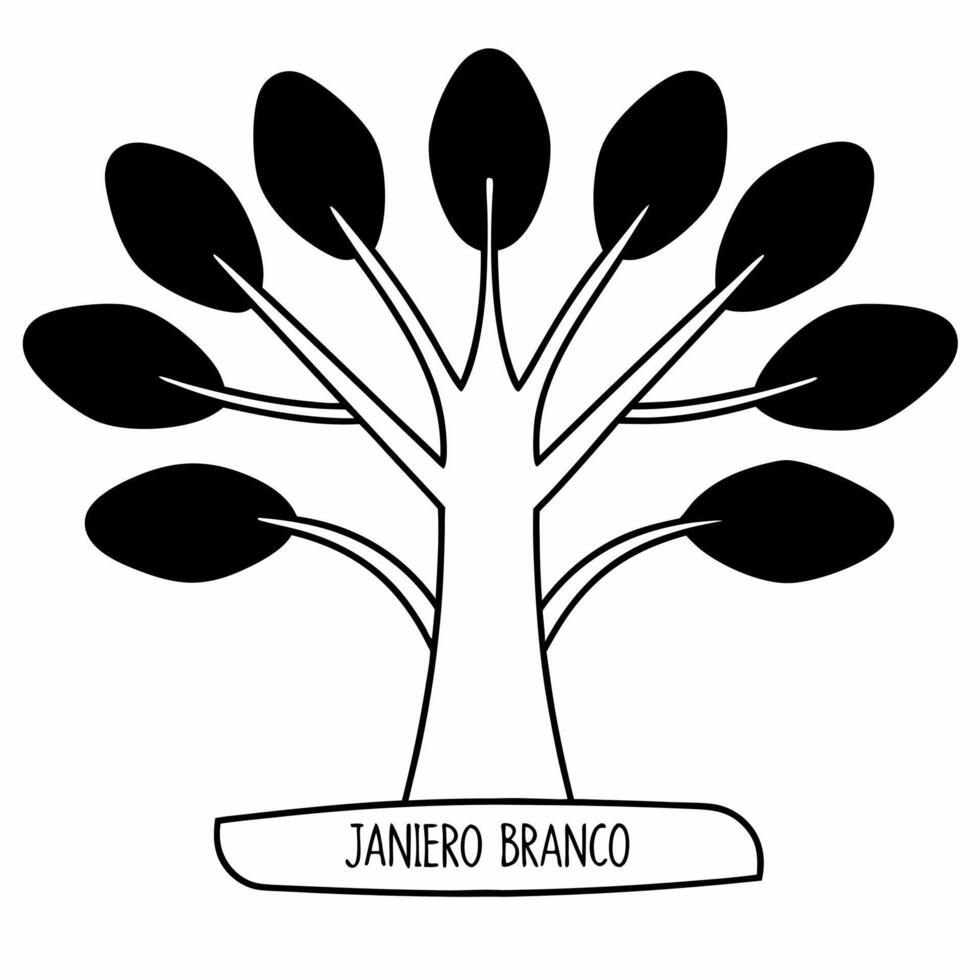 Flat White tree of life with holographic leaves concept as Medium shot of a white tree trunk with holographic leaves representing various aspects of mental health Camera pans up t Square Square vector
