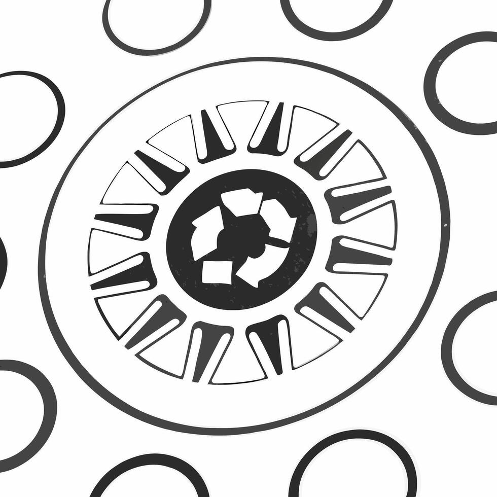 Floating circular economy diagram with community integration concept as Close up of an abstract glowing circular economy diagram Camera follows the flow emphasizing community invo Square Square vector