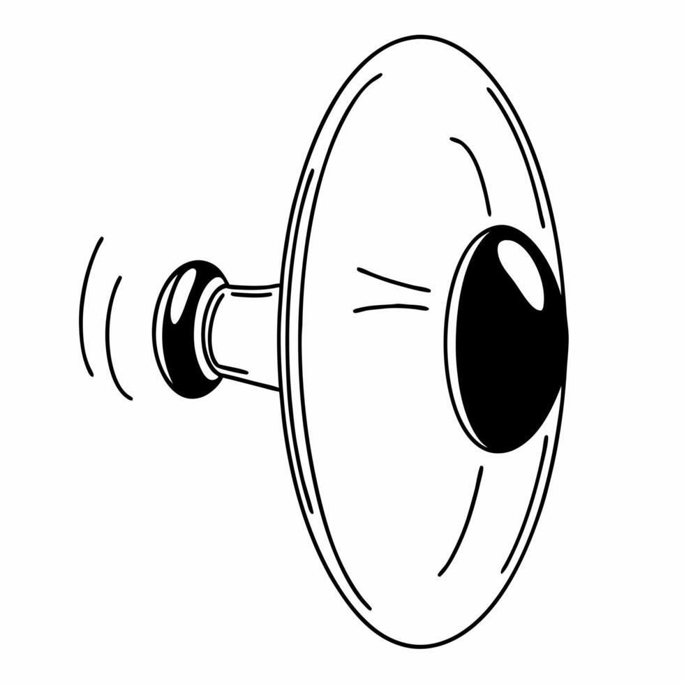 Floating debate timer with orbiting rebuttal points concept as Close up of a debate timer floating in space with rebuttal points orbiting around it like clock hands Camera slowly Square Square vector