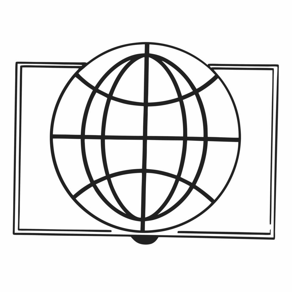 Globe with network connections overlaid on an abstract bokeh background concept as An image of a globe with interconnected lines representing global networks set against an abstrac Square Set 2 Square vector