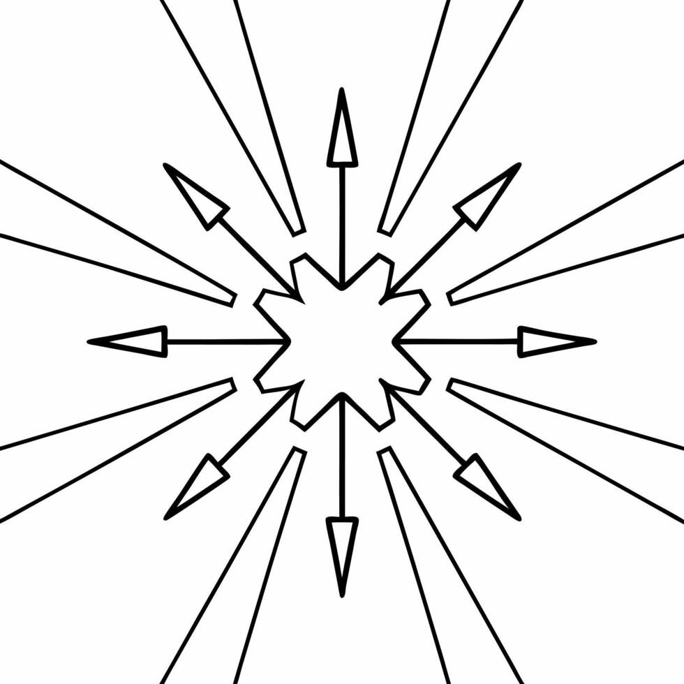 Glossy arrows converging to form ESG symbol concept as Tracking shot of glossy arrows from different directions converging to form the ESG symbol Camera pulls back to reveal ample Square Square vector