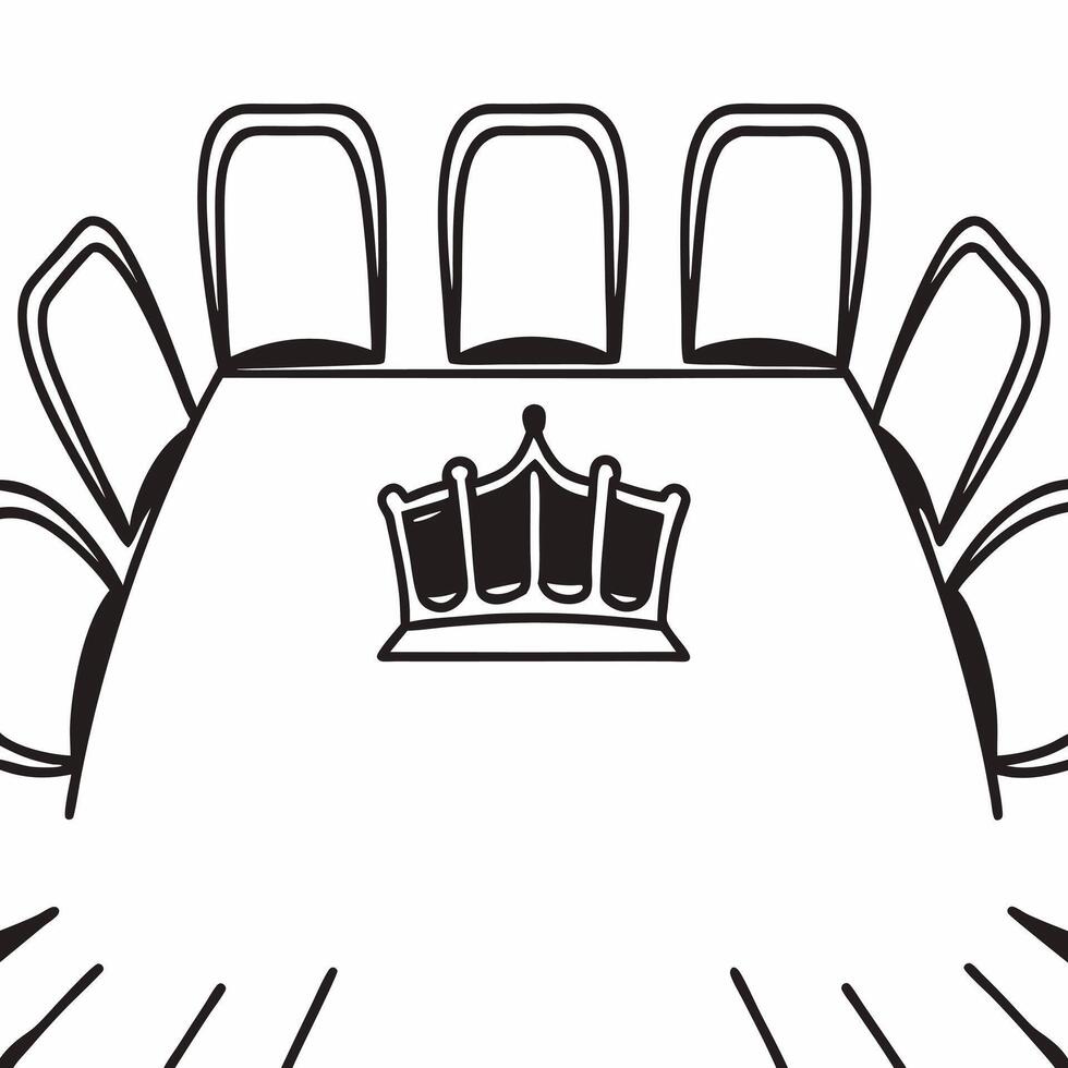 Glossy plain white background with floating leadership crown icon and copy space concept as A glossy white background with a central floating crown icon symbolizing leadership and Square Set 2 Square vector