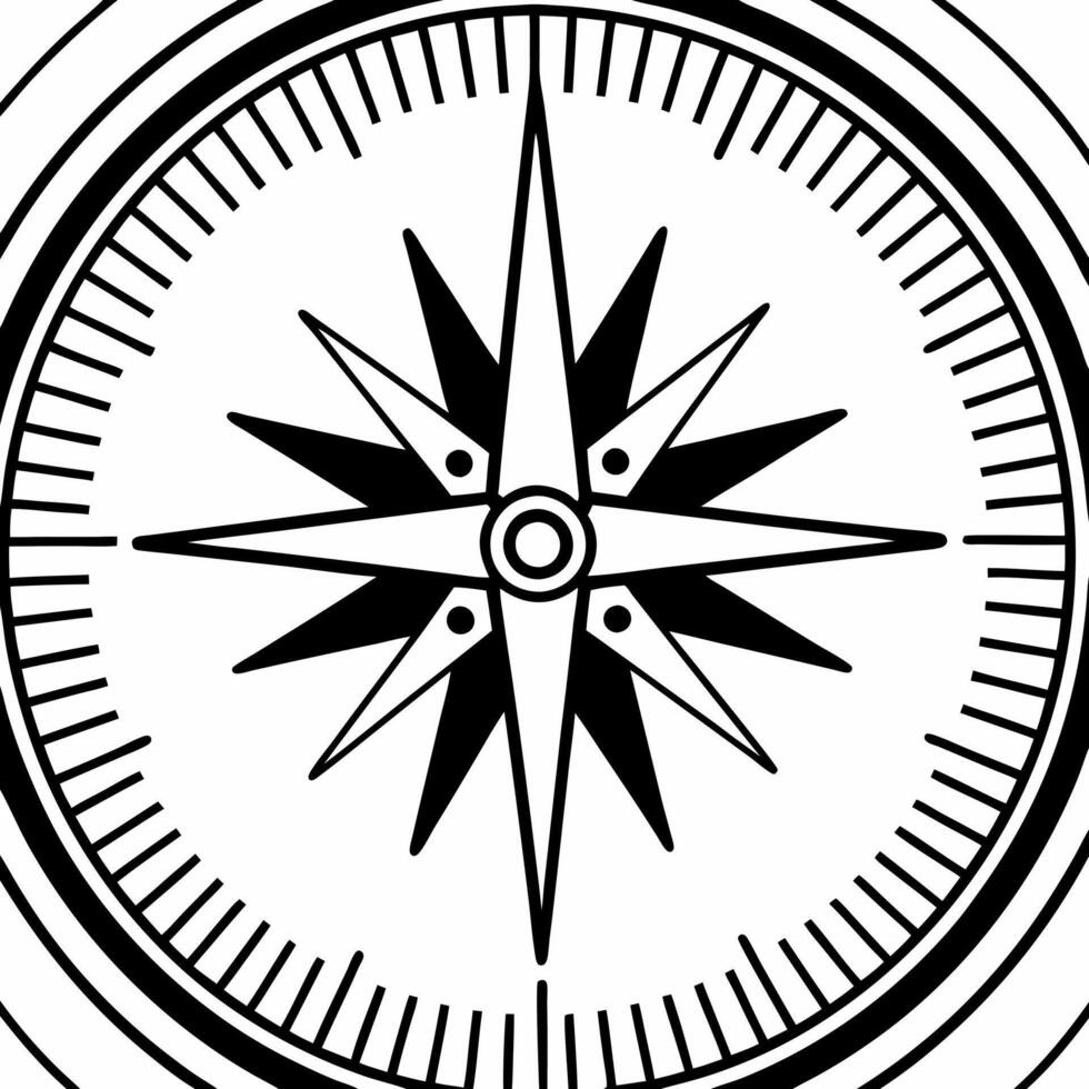 Glowing ESG strategy compass with community cardinal points concept as Close up of an abstract glowing compass with ESG principles and community values as cardinal points Camera c Square Square vector