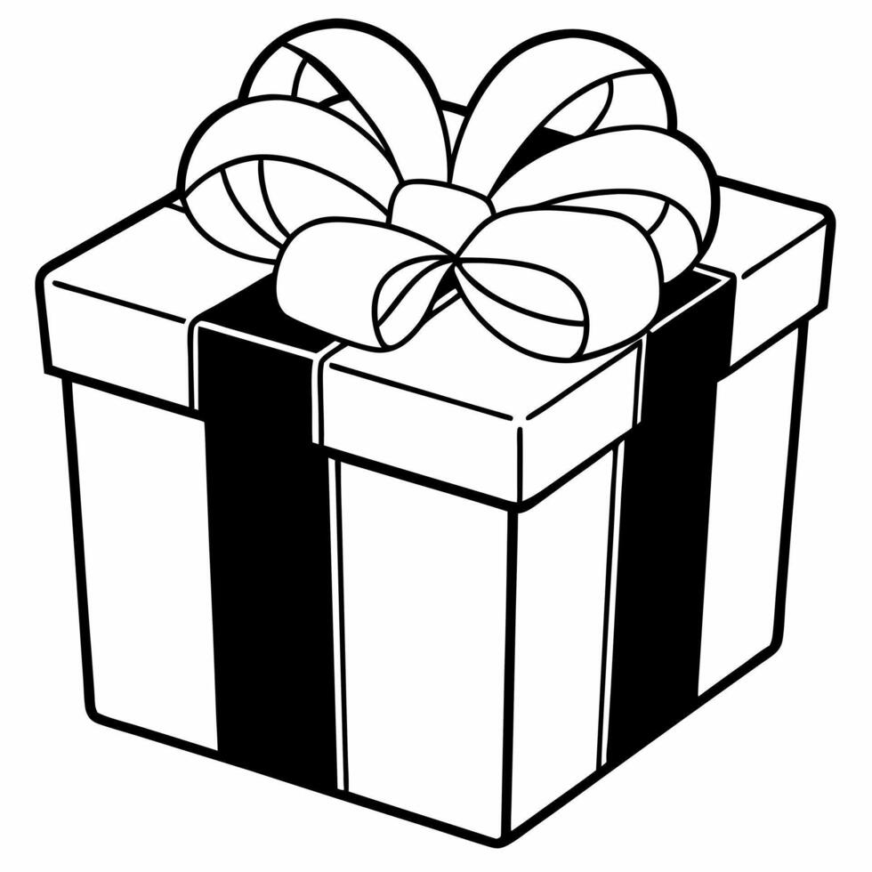Holographic Gift Box concept as An isolated holographic gift box with a shiny ribbon representing the joy of giving during Happy New Year 2026 The camera captures the reflective s Square Set 3 Square vector