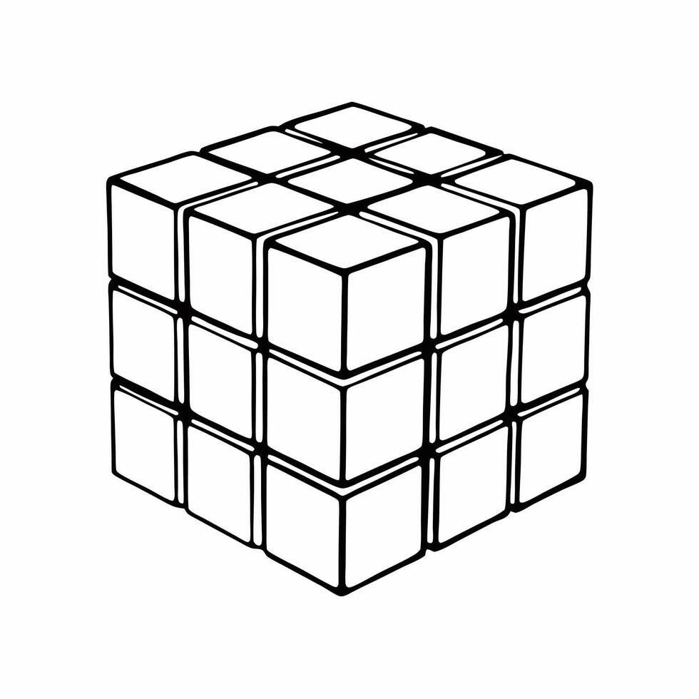 Integrity Rubiks cube concept as Illustration of a Rubiks cube with each face representing different aspects of election integrity Camera slowly rotates the cube revealing various Square Square vector