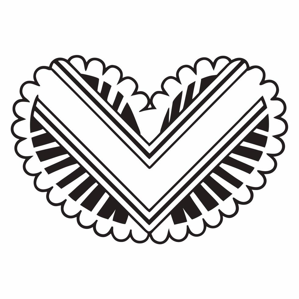 Isolated handshake forming a checkmark concept as A image of a handshake shaped into a checkmark symbolizing agreement and successful partnership in business The design is Square Square vector